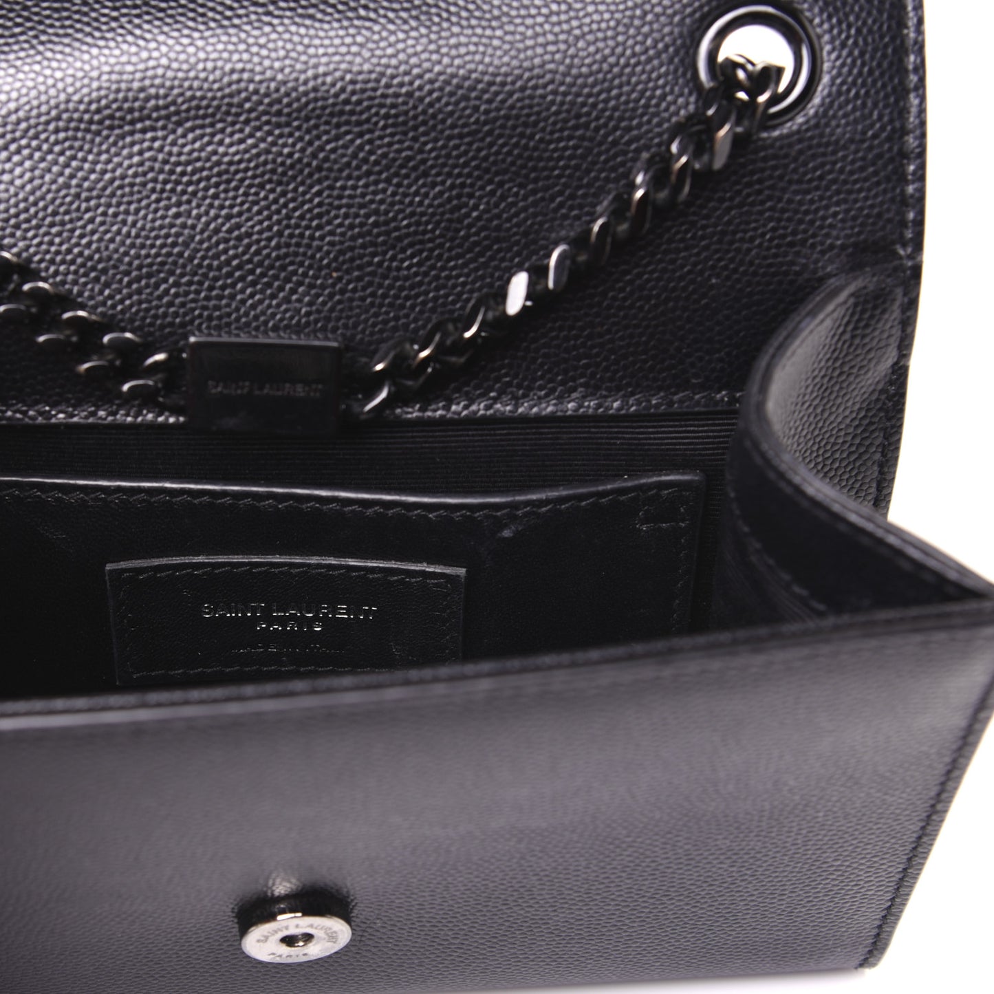Grain De Poudre Small Monogram Kate Satchel Black