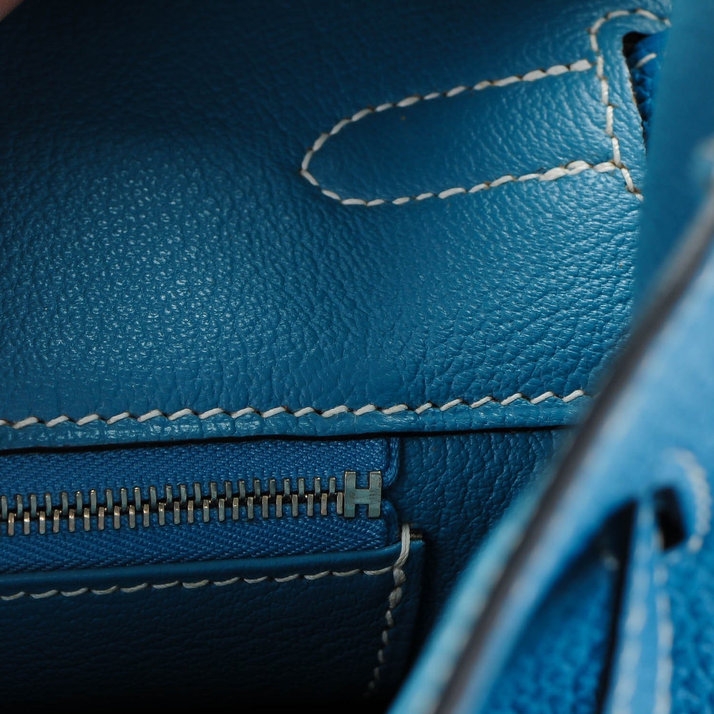 Togo Birkin 35 Blue Jean