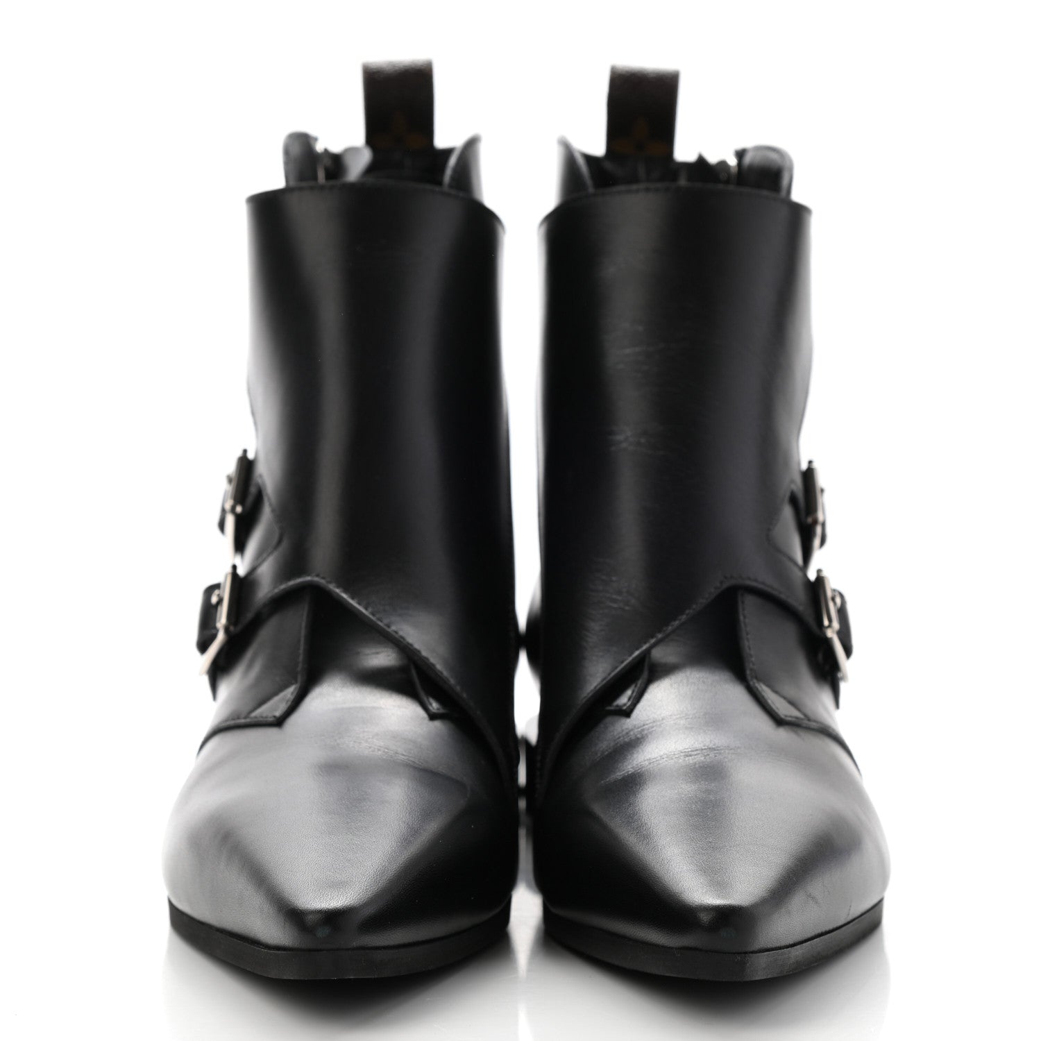 Louis Vuitton Calfskin Jumble Flat Ankle Boots 41 Black 2 of 12