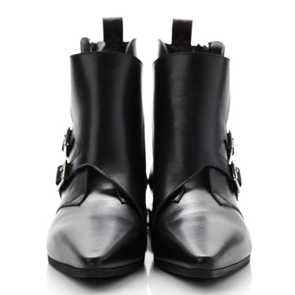 Louis Vuitton Calfskin Jumble Flat Ankle Boots 41 Black 2 of 12
