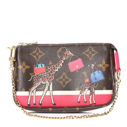 Louis Vuitton Monogram 2017 Christmas Animation Mini Pochette Accessories 1 of 9