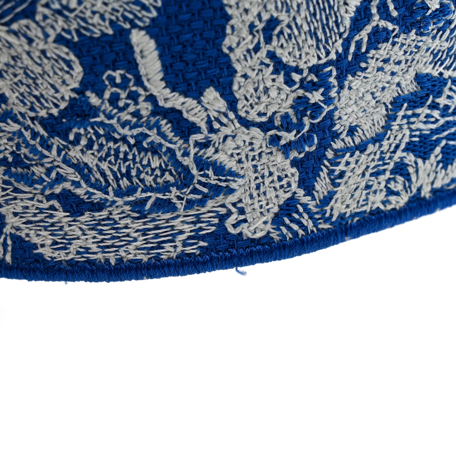 クリスチャンディオール　リボンワンピース　ジャガードテクスチャ　青7（H1 Christian Dior Canvas Toile De Jouy Reverse Embroidered Medium