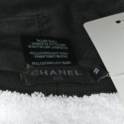Chanel Terry Cloth CC Bucket Hat M White 6 of 6