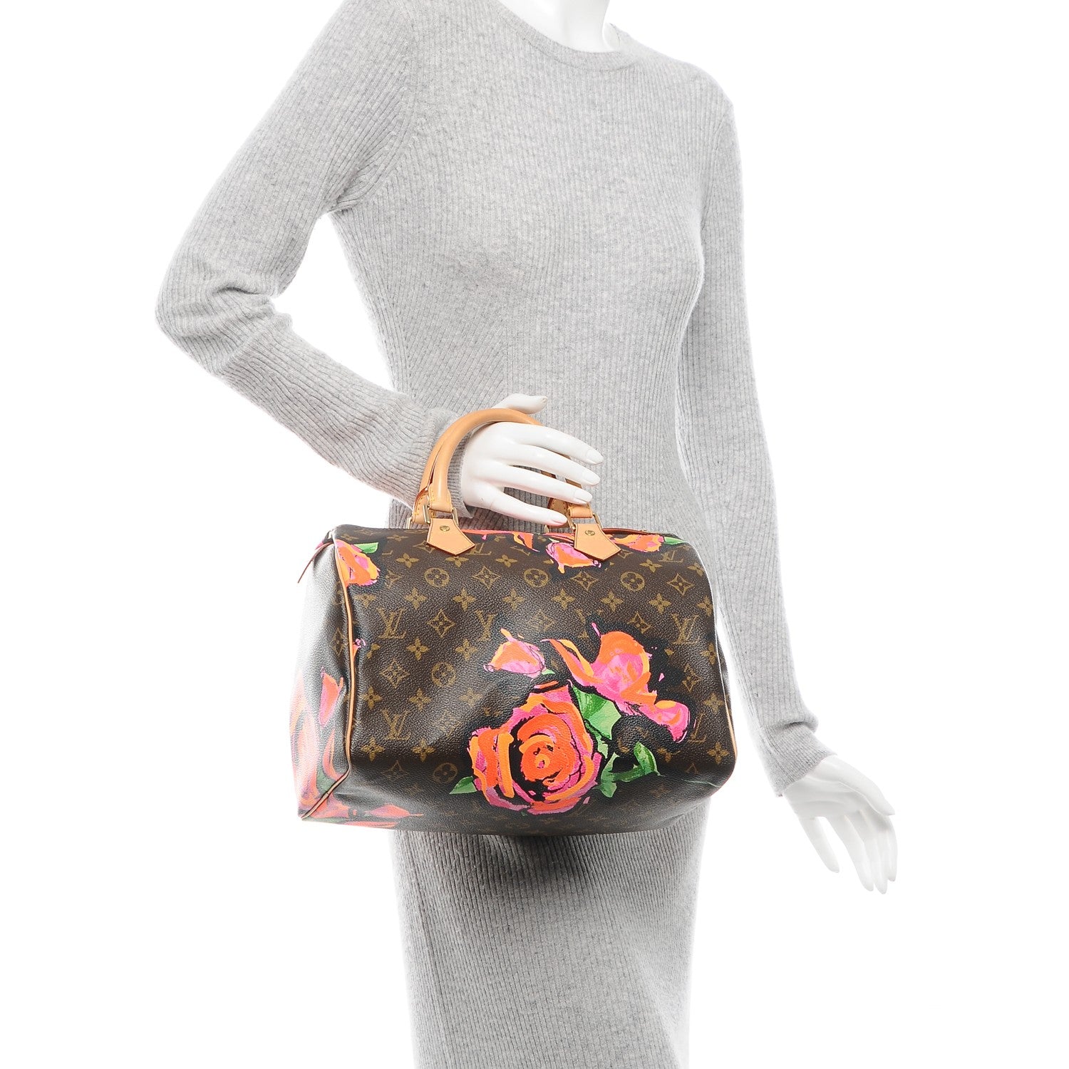 Louis Vuitton Monogram Roses Speedy 30 2 of 7