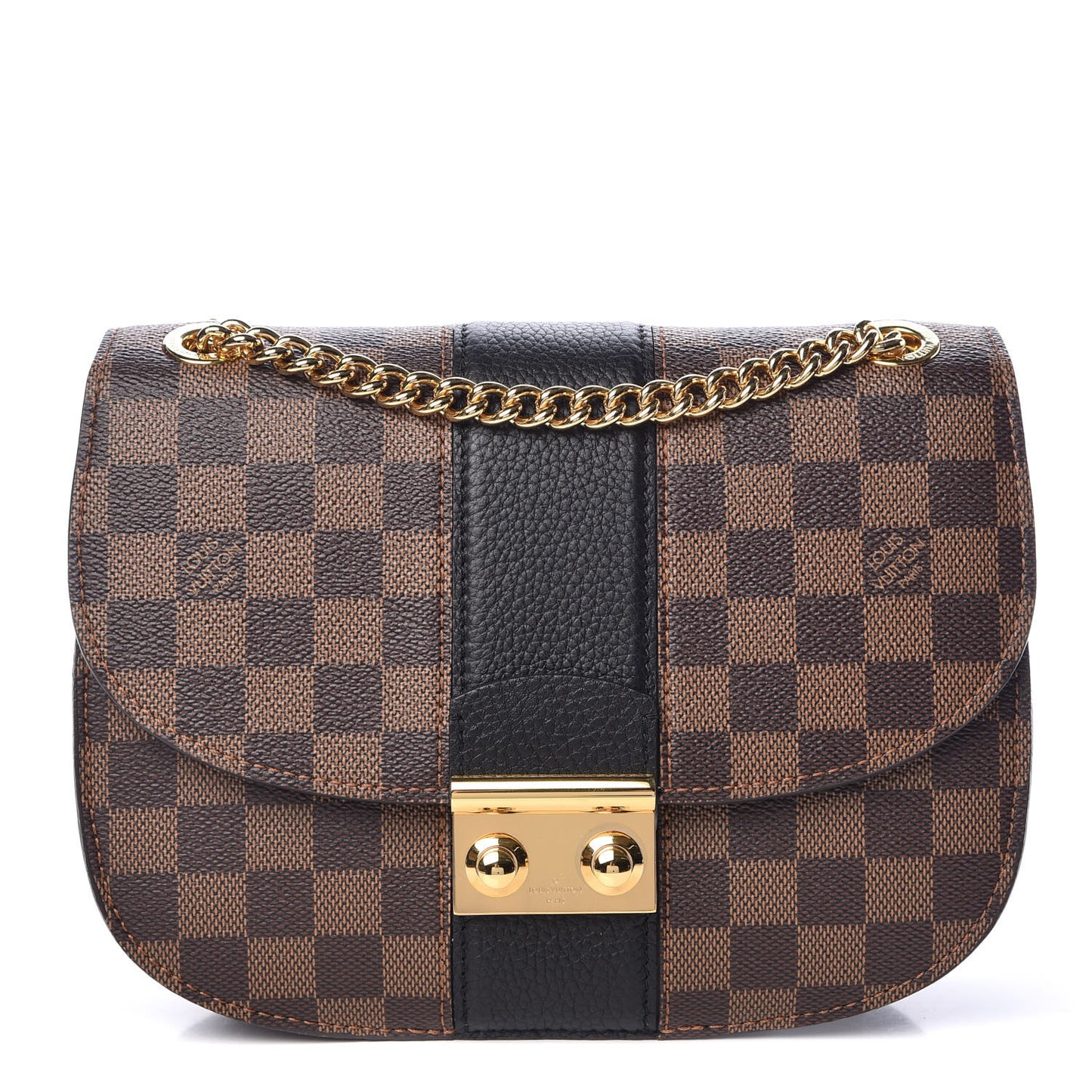 Damier Ebene Cuir Taurillon Wight Black