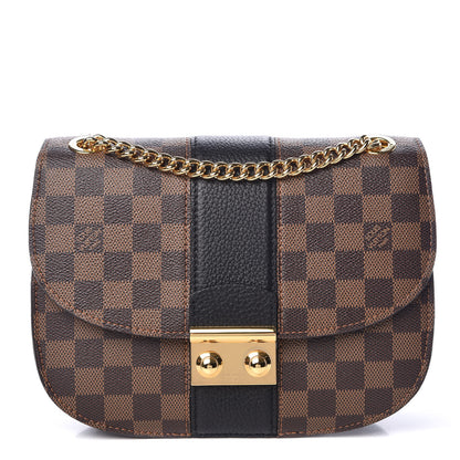 Louis Vuitton Damier Ebene Cuir Taurillon Wight Black 1 of 11