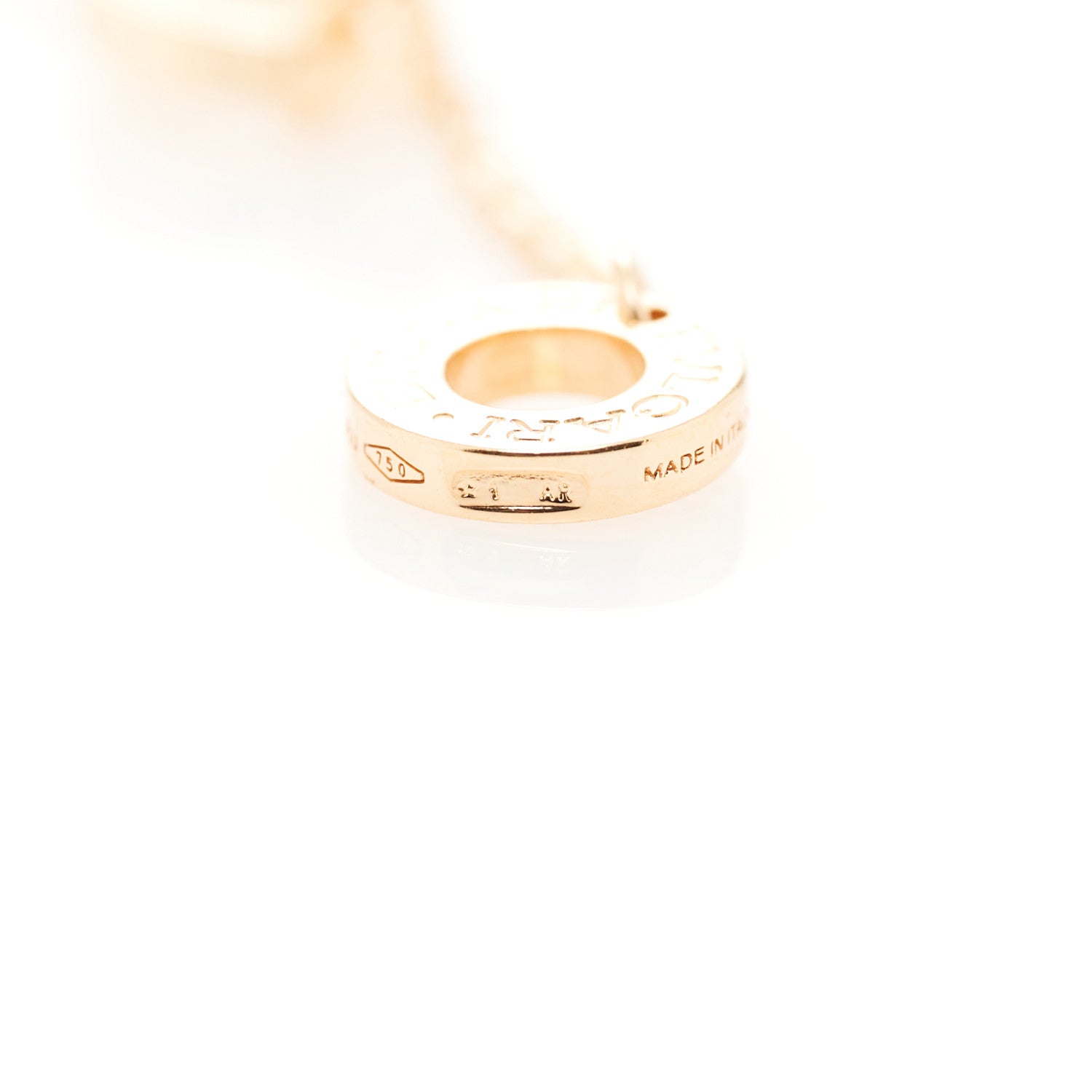 Bulgari 18K Rose Gold Diamond Mother of Pearl Small Divas' Dream Pendant Necklace 6 of 8