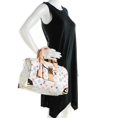 Louis Vuitton Monogram Multicolor Speedy 30 White 2 of 8