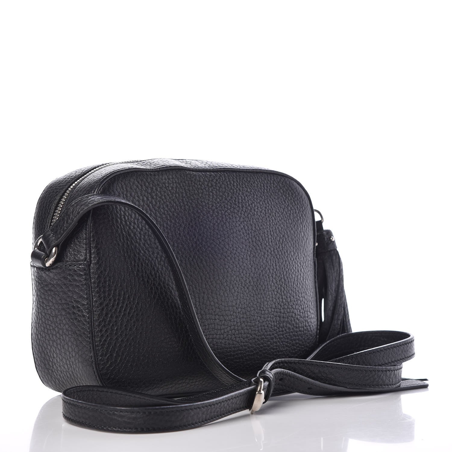 Gucci Pebbled Calfskin Studded Small Soho Disco Bag Black 3 of 7