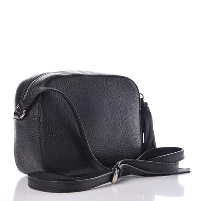 Gucci Pebbled Calfskin Studded Small Soho Disco Bag Black 3 of 7