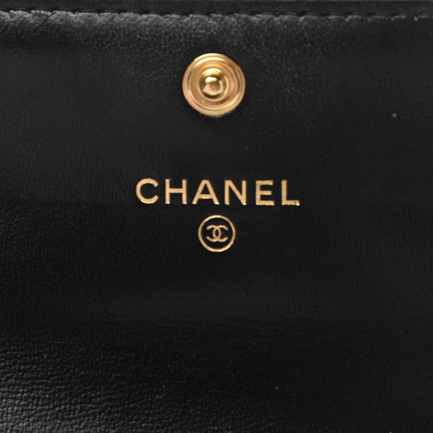 Chanel Lambskin Quilted Flap Card Holder Black 6 of 9