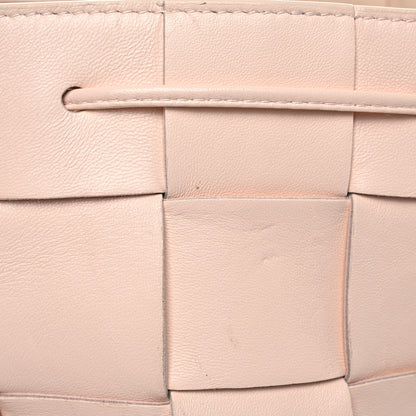 Bottega Veneta Nappa Maxi Intrecciato Cassette Bucket Bag Melon Washed 14 of 15