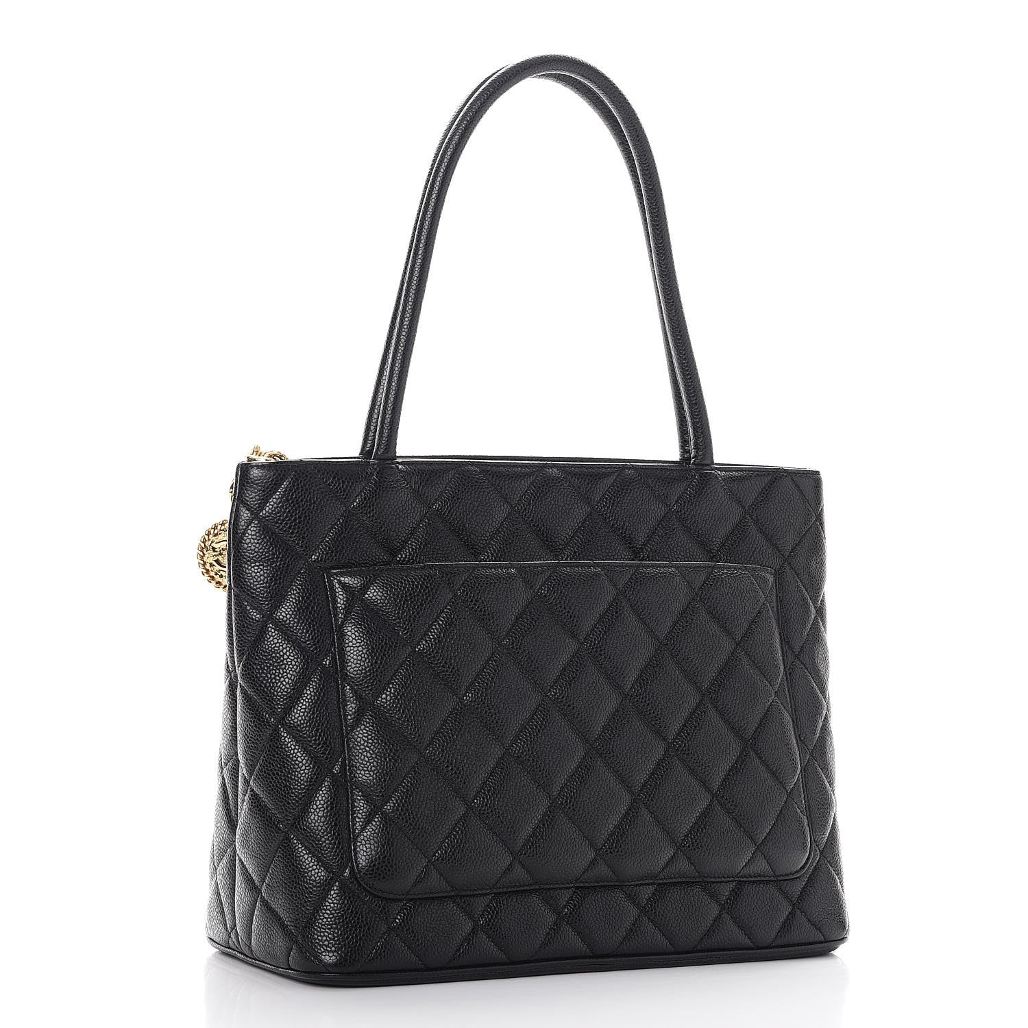 Chanel Caviar Medallion Tote Black 3 of 7