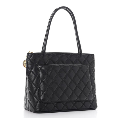 Chanel Caviar Medallion Tote Black 3 of 7