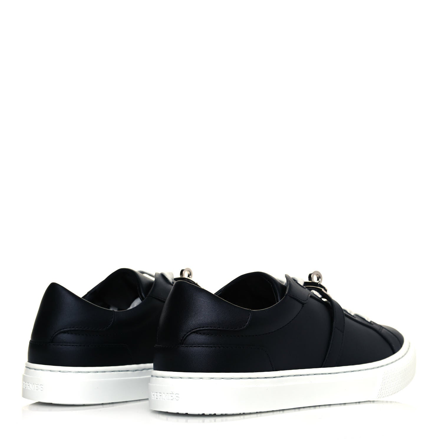 Hermes Calfskin Day Sneakers 36.5 Black 4 of 8
