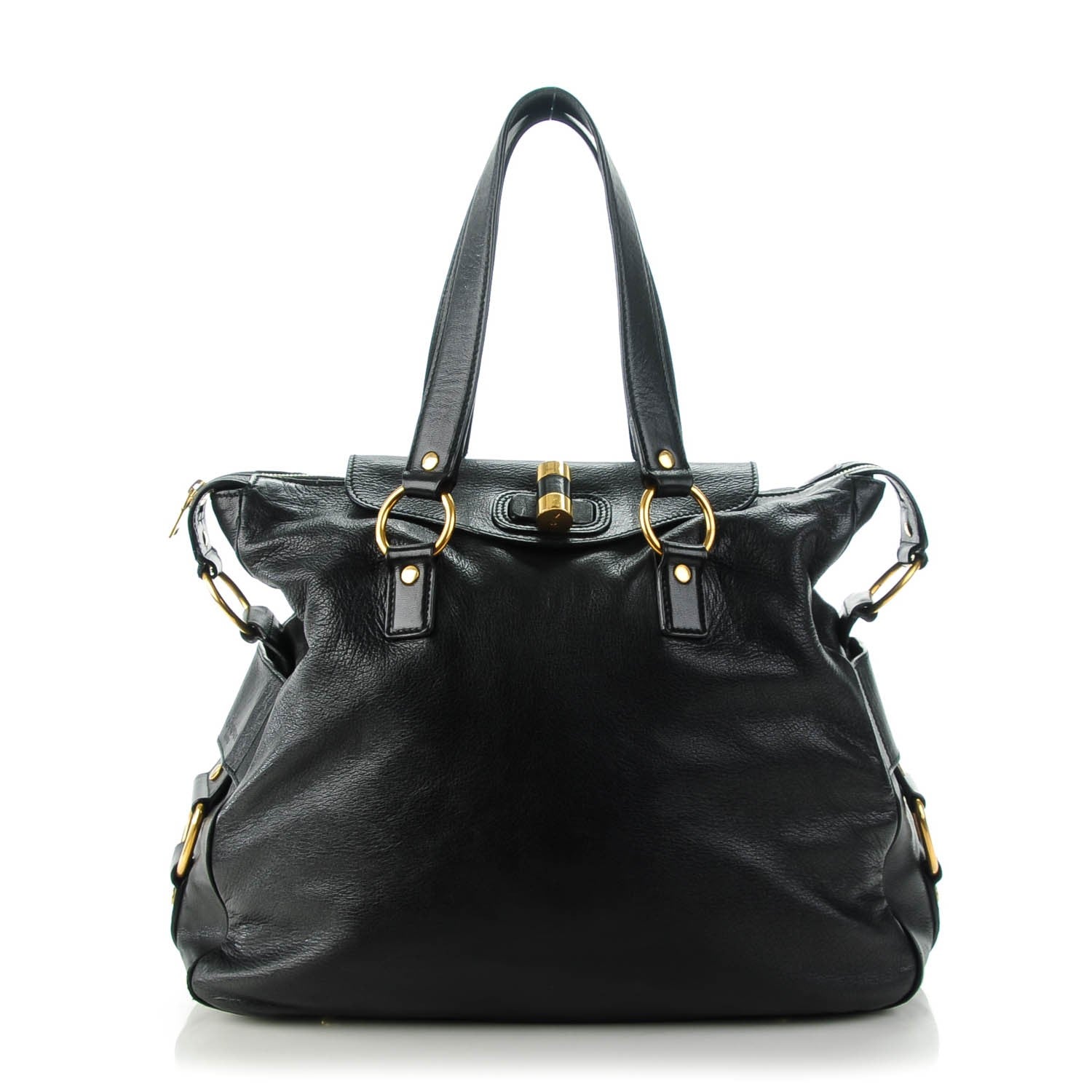 Saint Laurent Calfskin Muse Messenger Bag Black 1 of 7