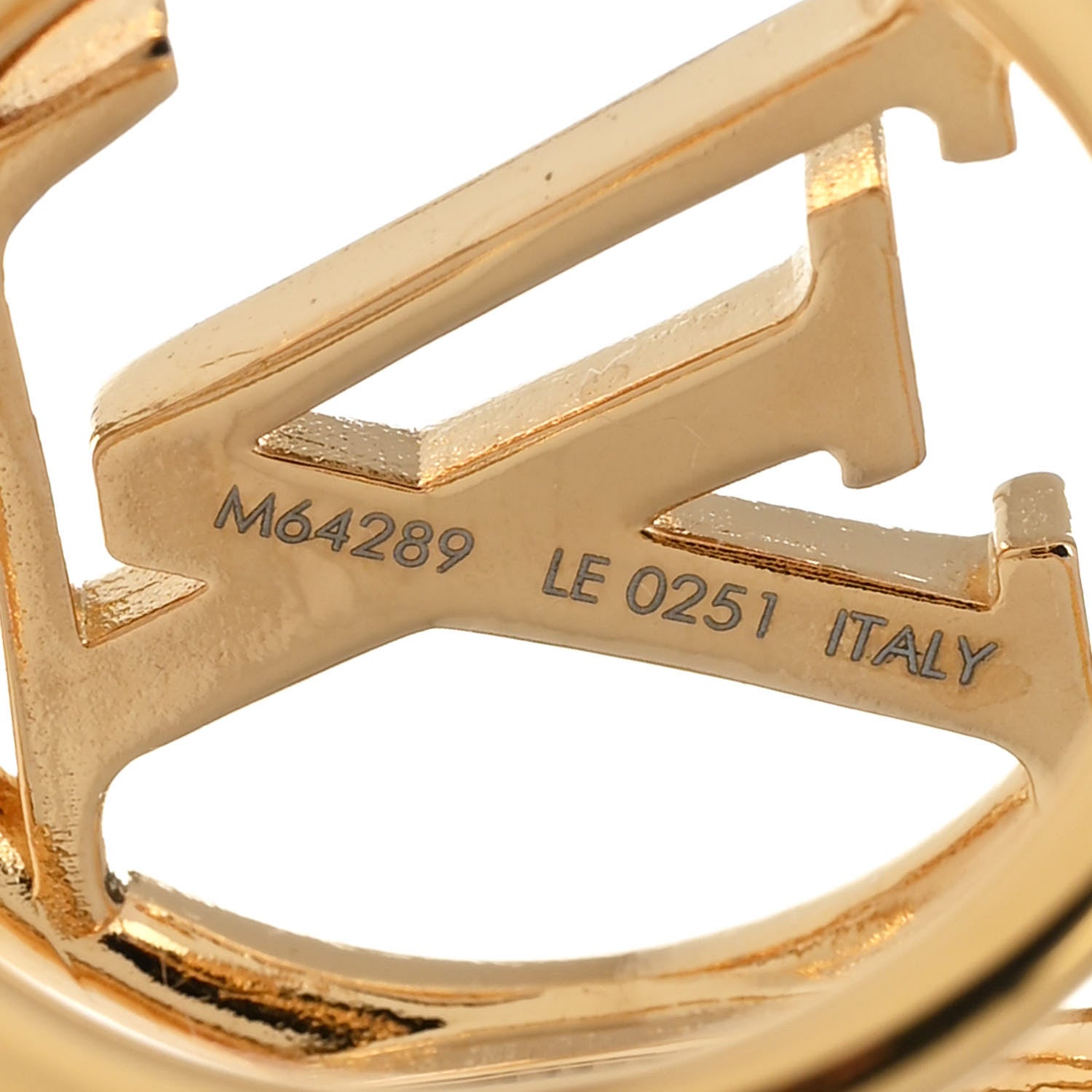 Louis Vuitton Louise Scarf Ring Holder Gold 3 of 3