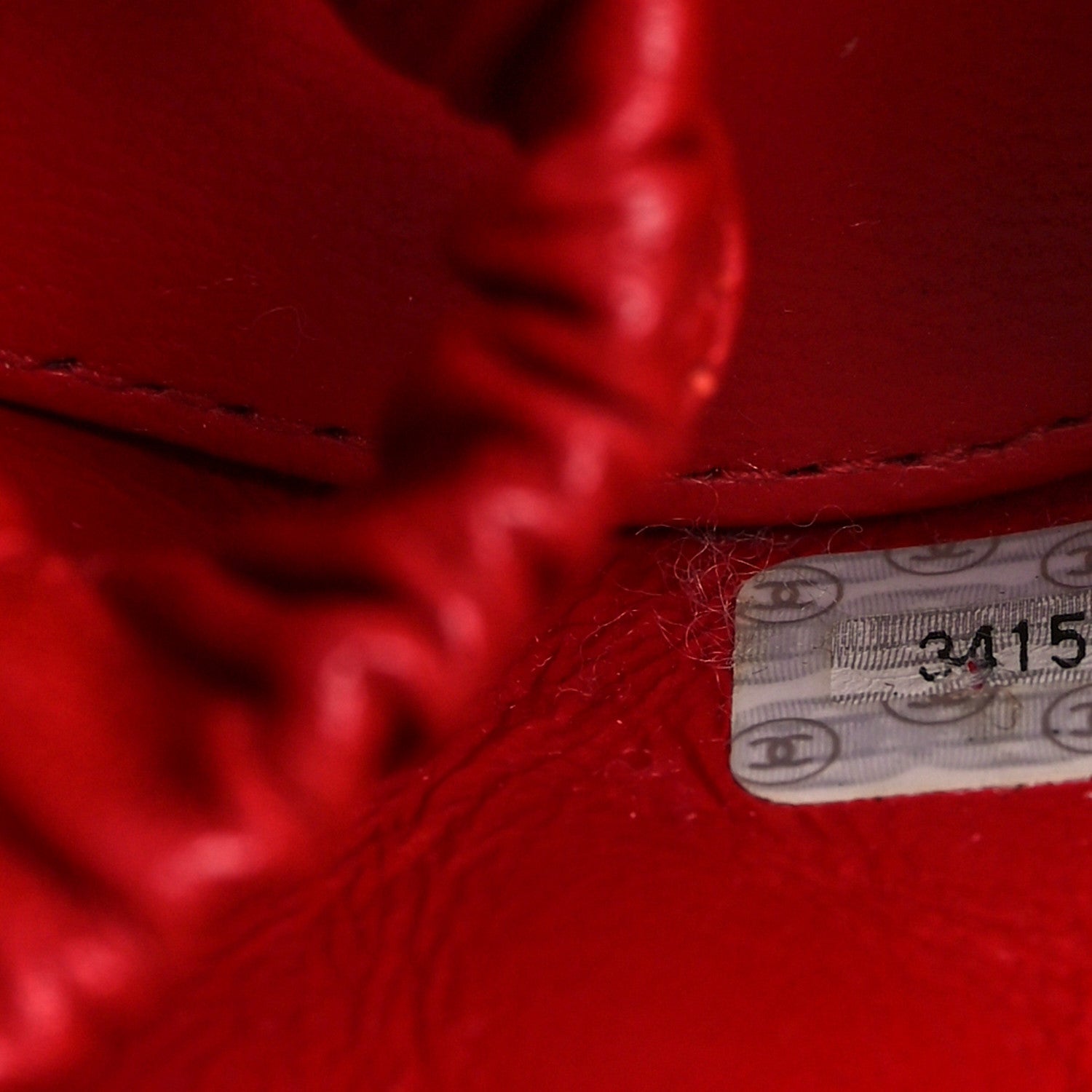 Chanel Lambskin Quilted Vanity Case Red 8 of 11