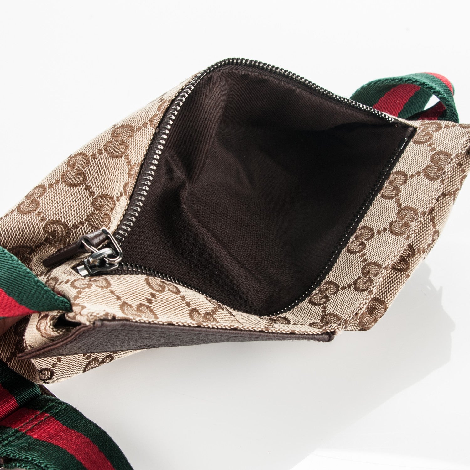 Gucci Monogram Web Belt Bag Dark Brown 7 of 7