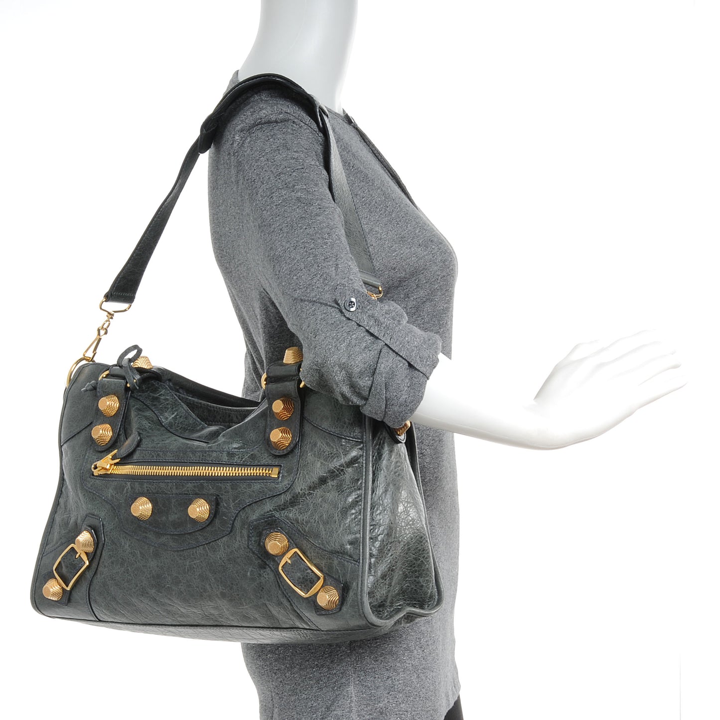 Agneau Giant 21 Gold Hardware City Anthracite