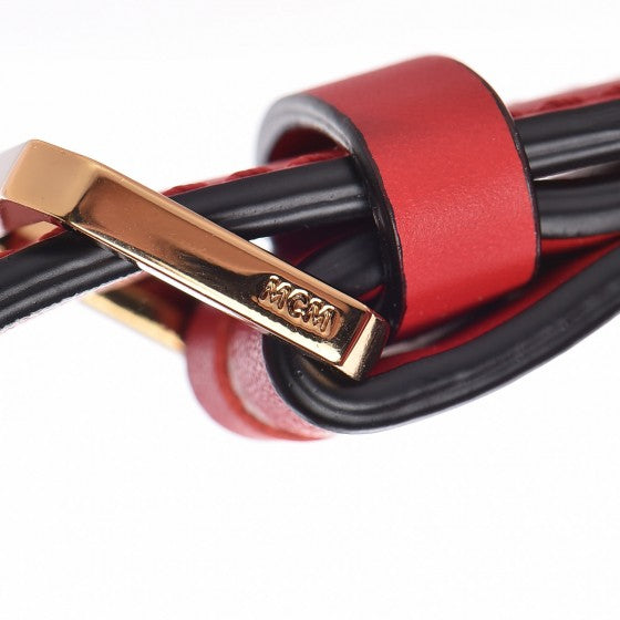 MCM Calfskin Patricia Crossbody Bag Red 11 of 15