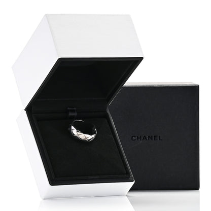 Chanel 18K White Gold Small Coco Crush Ring 62 10 7 of 7