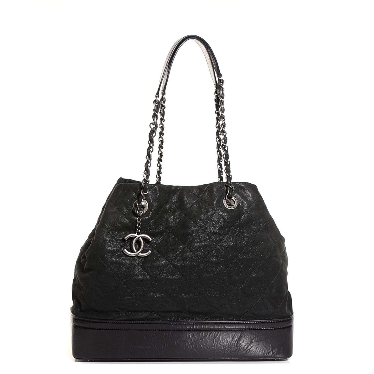 Chanel Iridescent Calfskin VIP Large Tote Black 1 of 8
