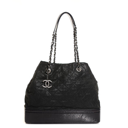 Chanel Iridescent Calfskin VIP Large Tote Black 1 of 8