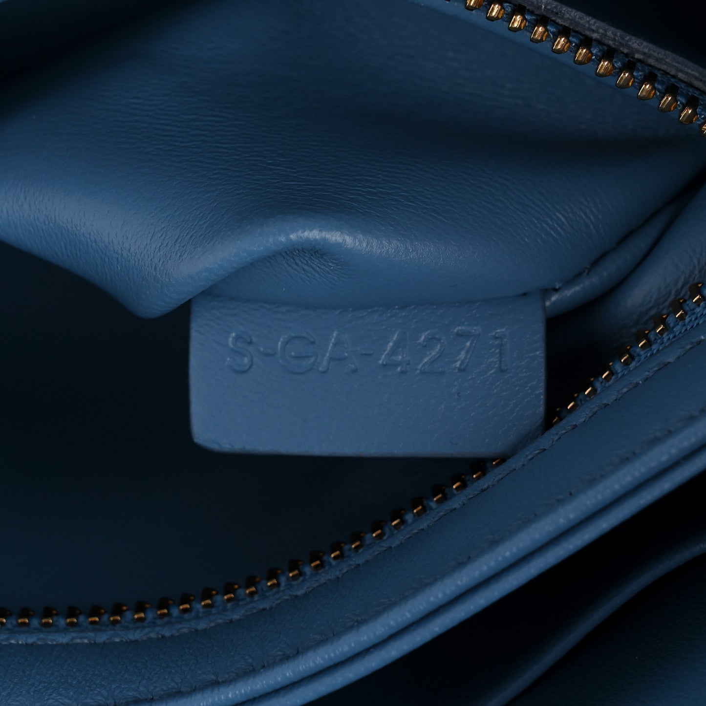 Shiny Calfskin Teen Triomphe Azure