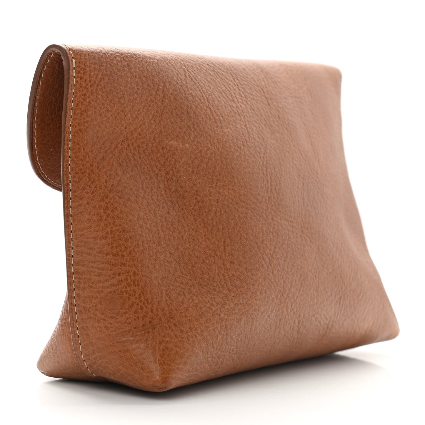 Natural Vegetable Tanned Locked Cosmetic Pouch Oak