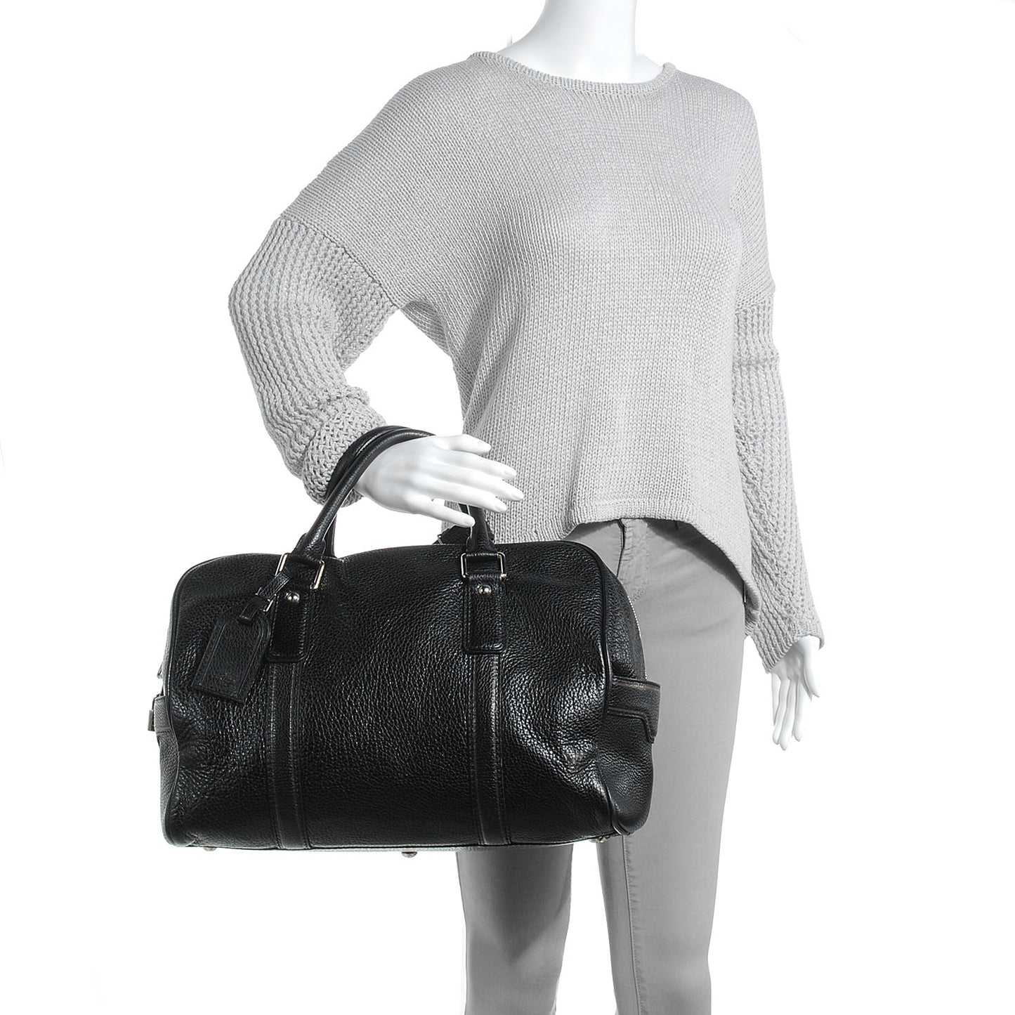 Tobago Calfskin Carryall Black