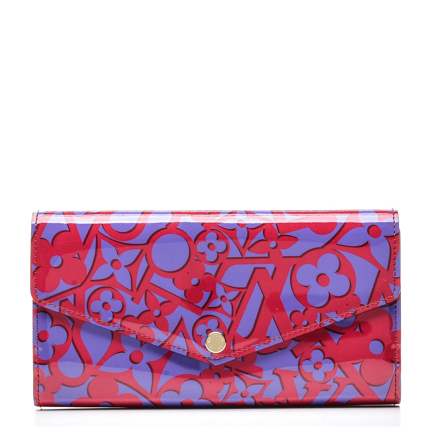 Patent Sweet Monogram Sarah Wallet Rose Indien