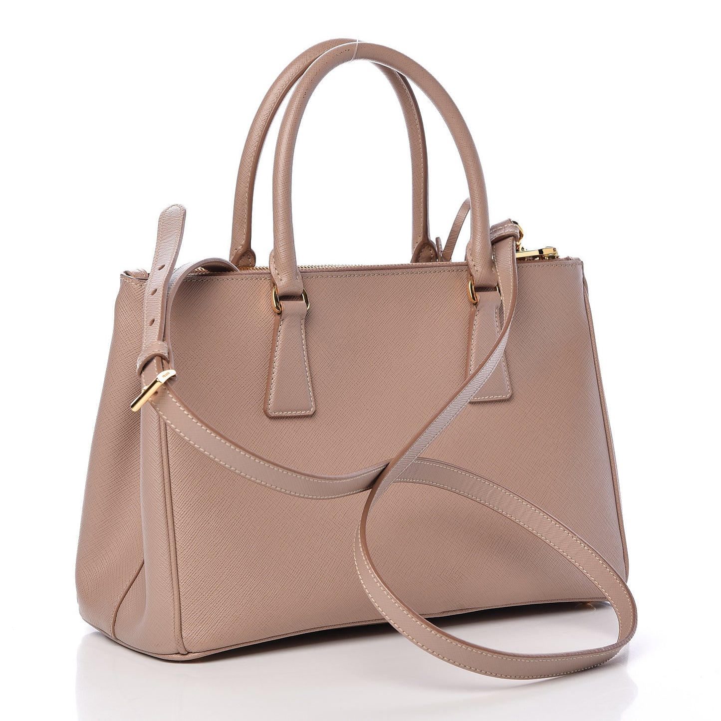 Saffiano Small Galleria Double Zip Tote Cammeo