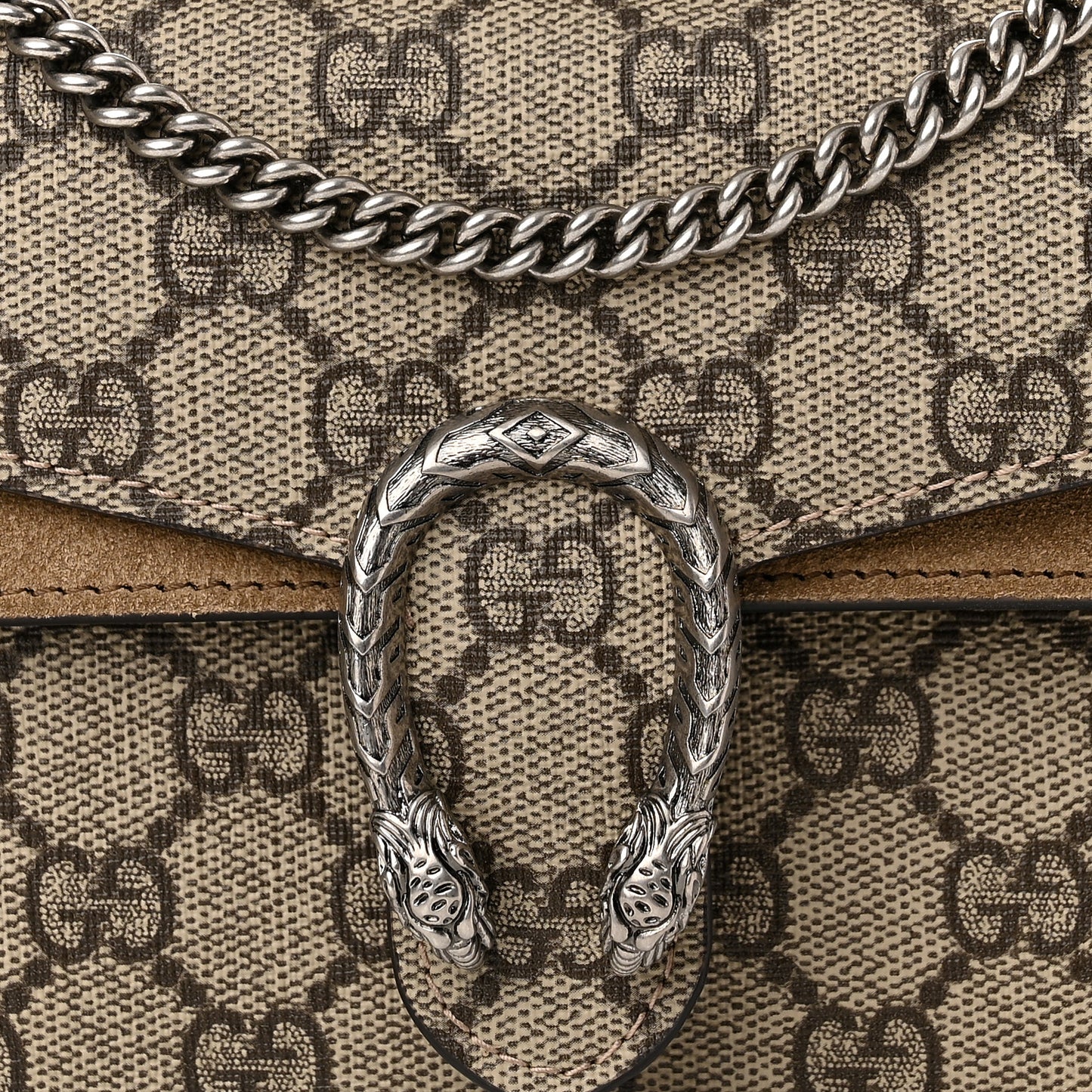 GG Supreme Monogram Mini Dionysus Top Handle Bag Taupe