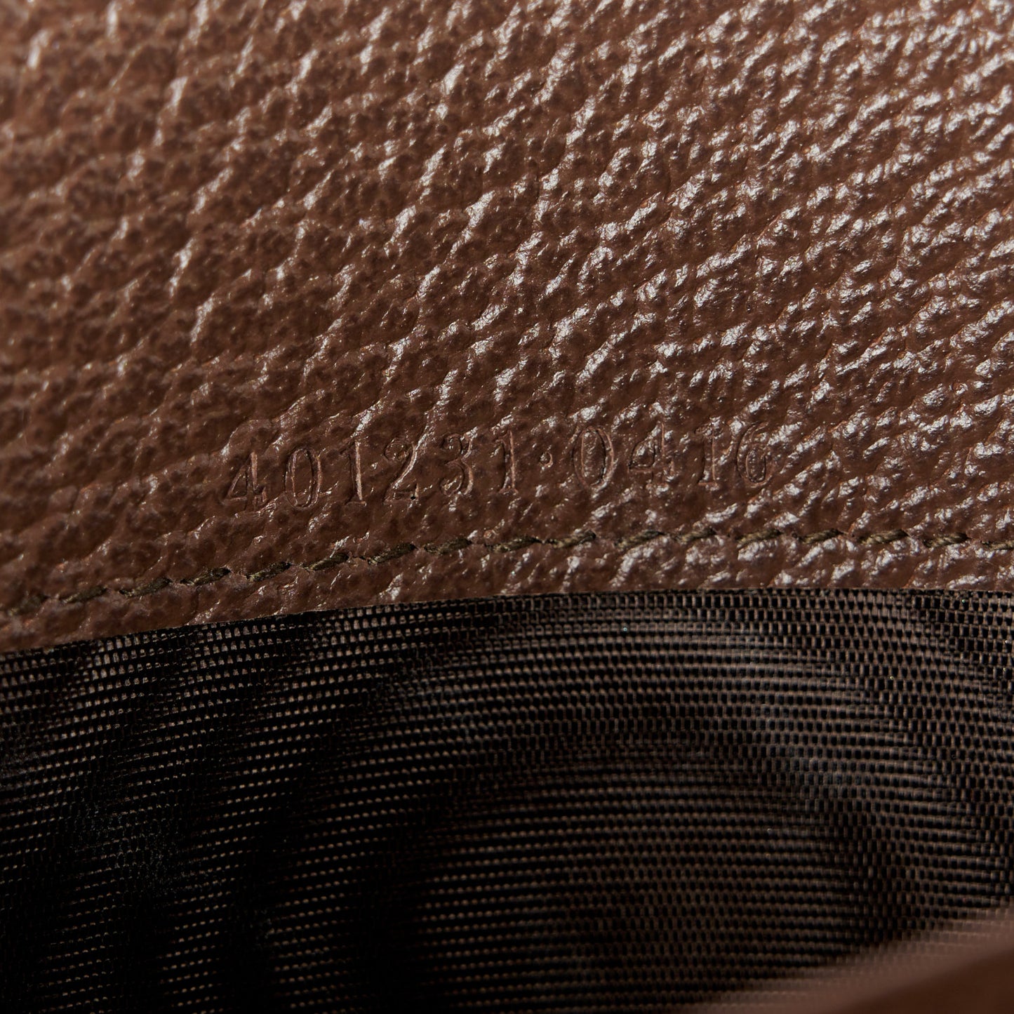 Monogram Jumbo GG Textured Dollar Calfskin Mini Dionysus Chain Wallet Camel Ebony New Acero