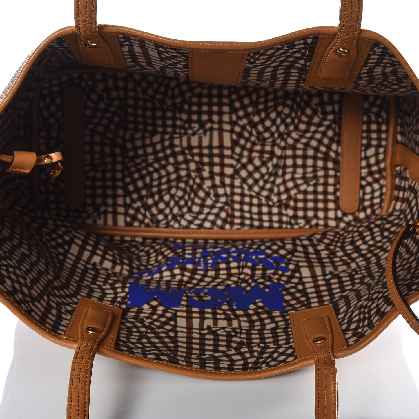 Visetos Medium Liz Reversible Shopper Tote Cognac
