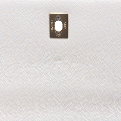 Chanel Caviar Quilted Medium Business Affinity Flap White 14 of 17