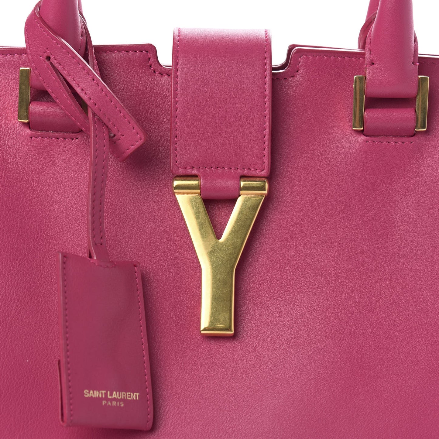 Calfskin Medium Cabas ChYc Fuchsia