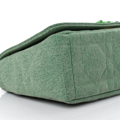 Christian Dior Denim Macrocannage Medium Caro Bag Green 7 of 8