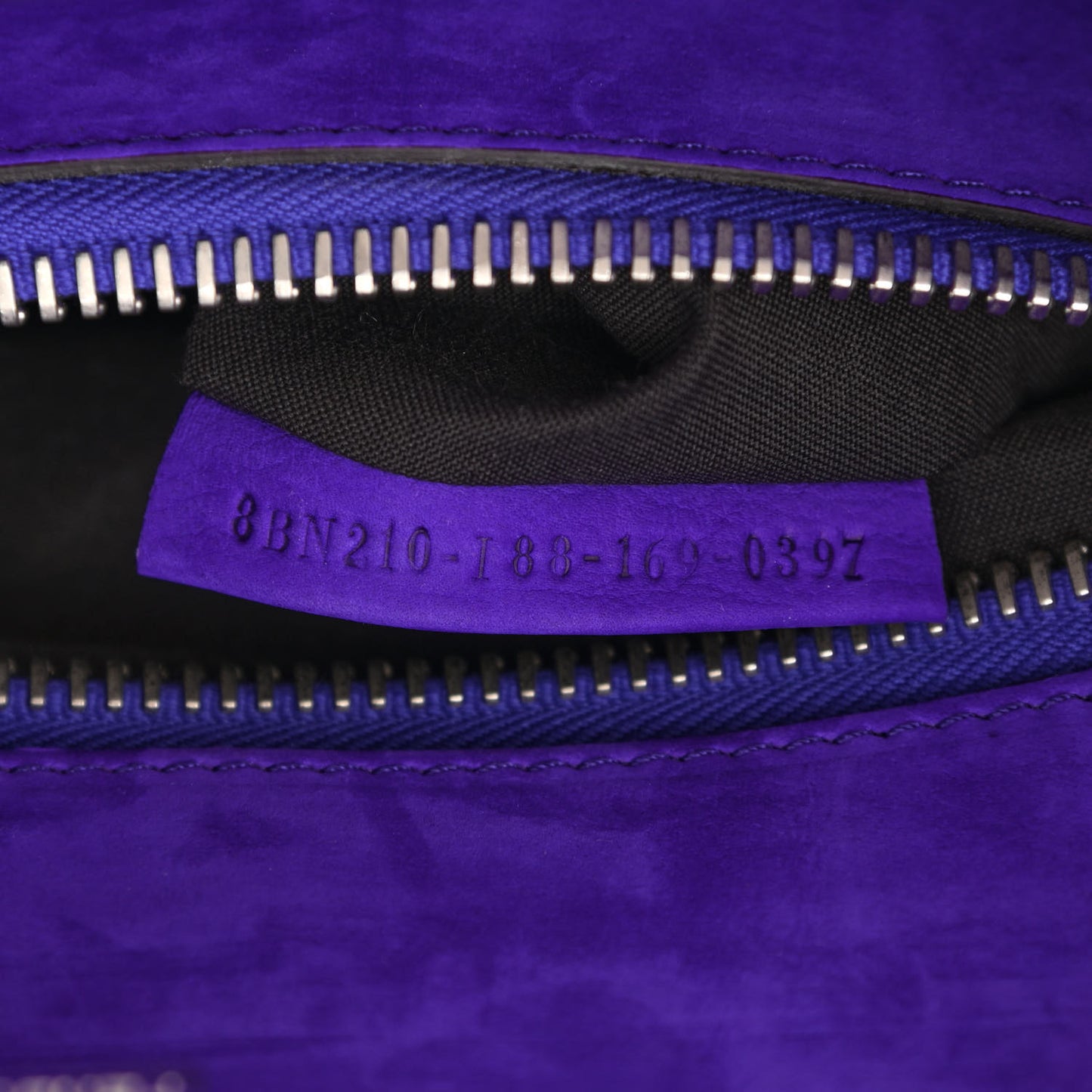 Suede Large Peekaboo Iconic Satchel Purple