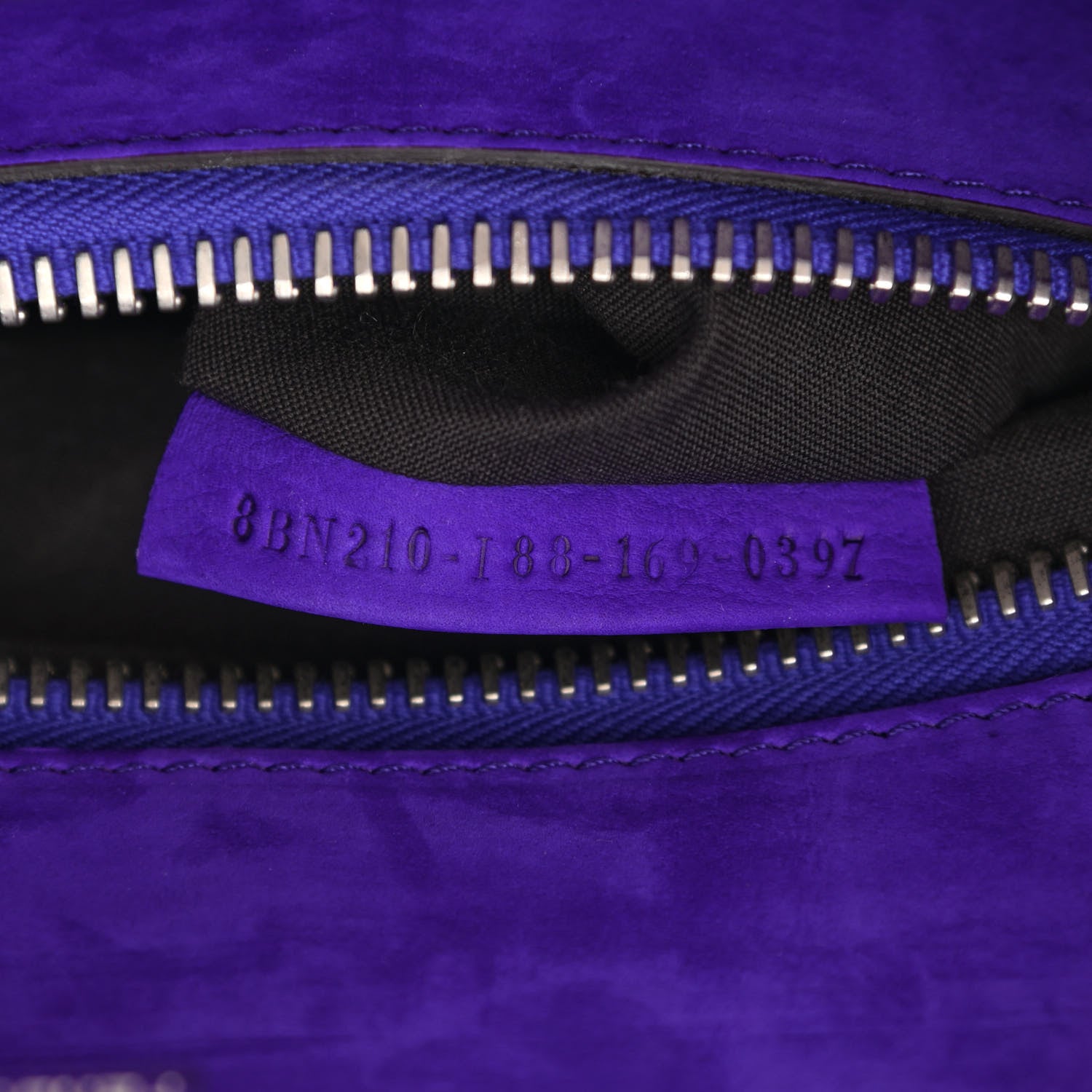 Fendi Suede Large Peekaboo Iconic Satchel Purple 8 of 11