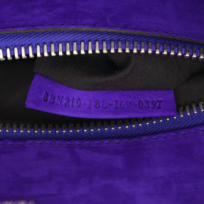 Fendi Suede Large Peekaboo Iconic Satchel Purple 8 of 11