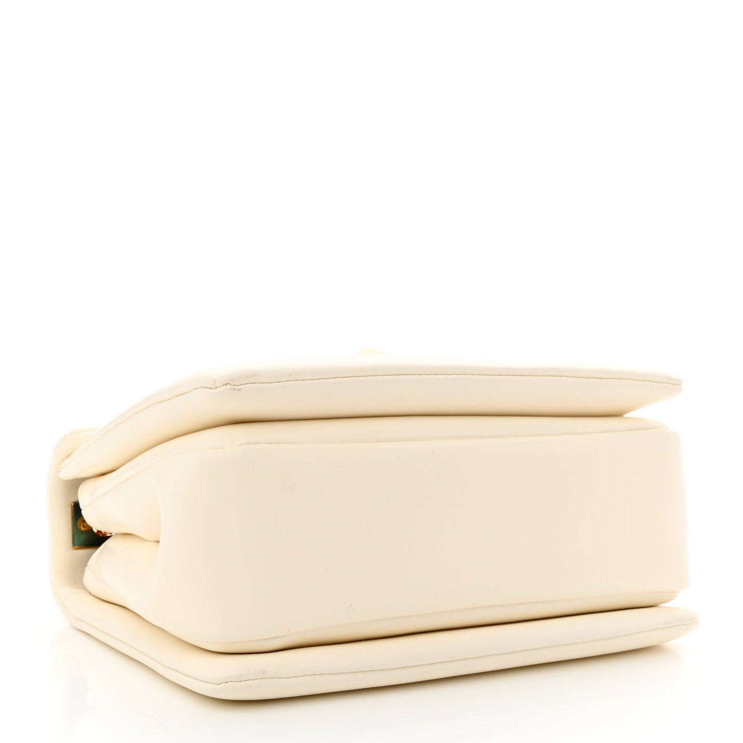 Nappa One Stud Chain Clutch Ivory