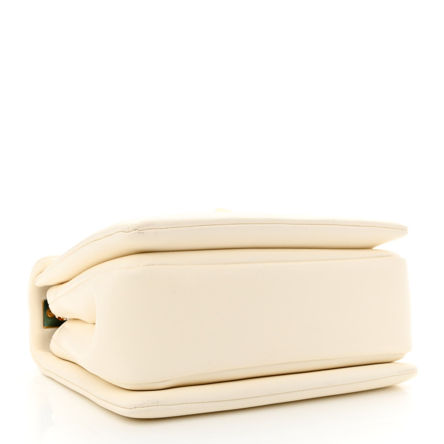 Valentino Garavani Nappa One Stud Chain Clutch Ivory 4 of 10