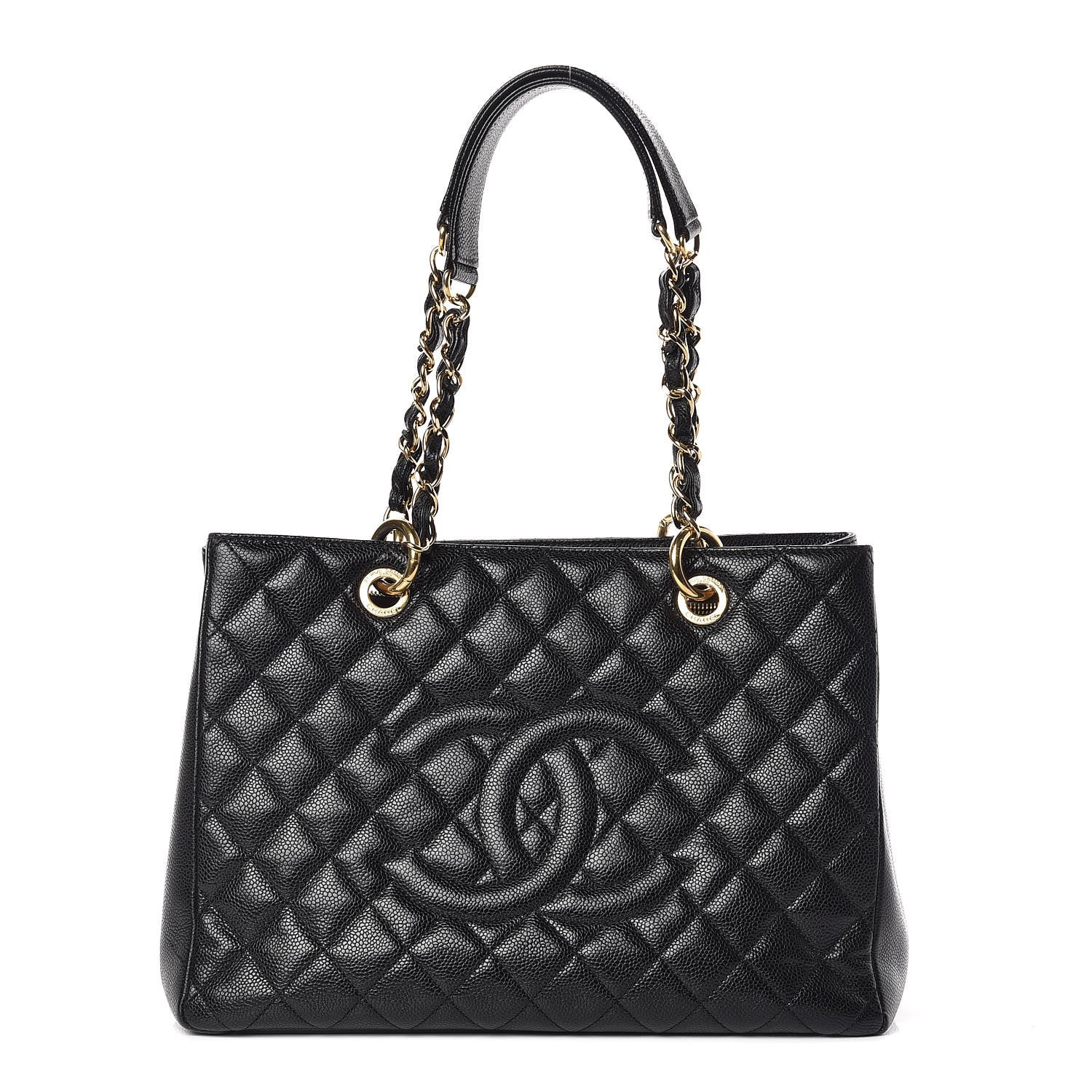 Chanel Caviar Quilted Grand Shopping Tote GST Black 1 of 14