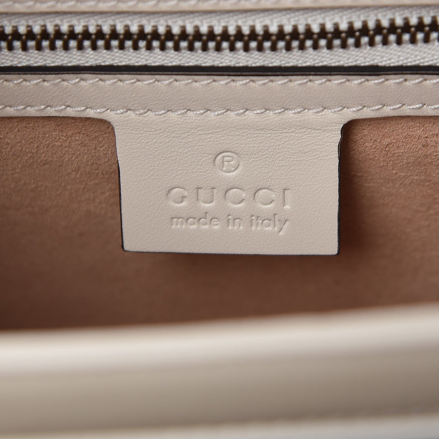 Calfskin Sylvie Web Small Queen Margaret Top Handle Bag White