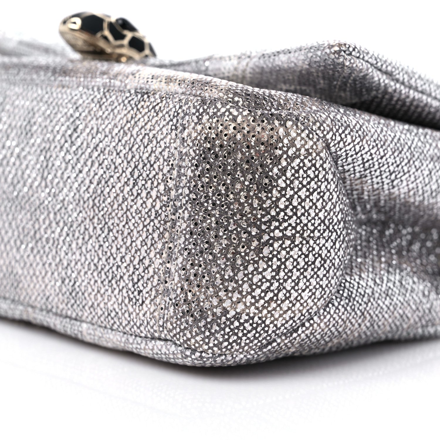 Bulgari Shiny Karung Matelasse Mini Serpenti Cabochon Crossbody Silver 8 of 8