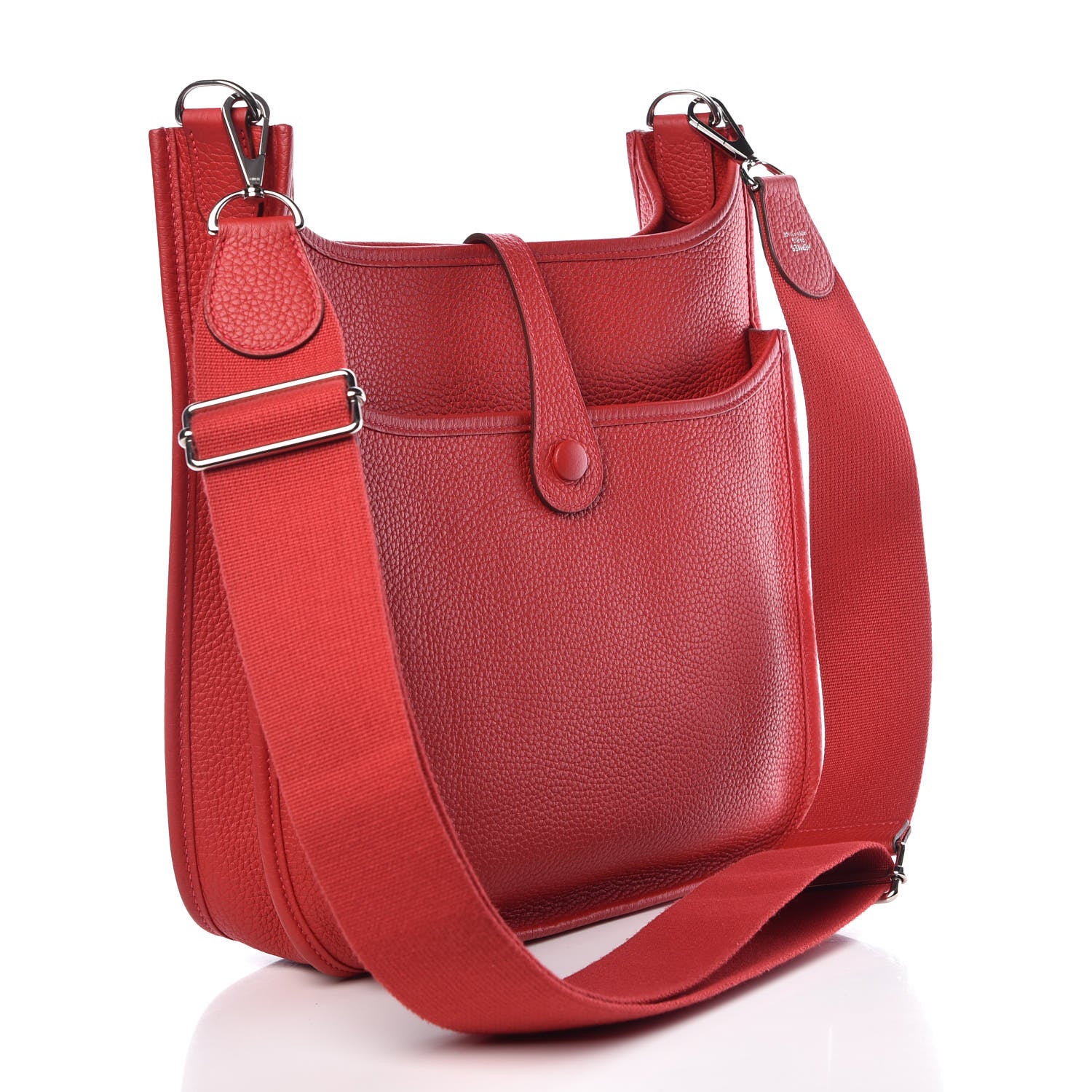 Hermes Taurillon Clemence Evelyne III PM Rouge Casaque 3 of 10