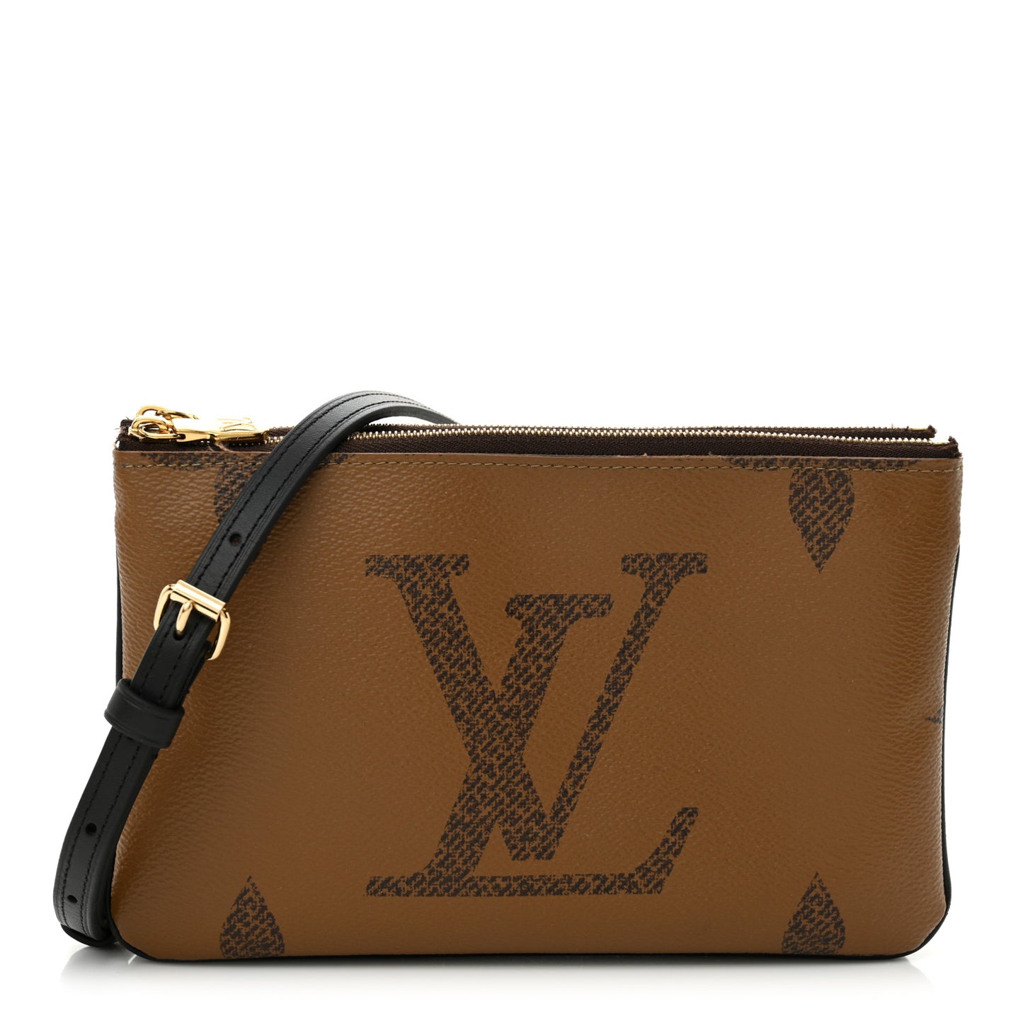 Reverse Monogram Giant Double Zip Pochette