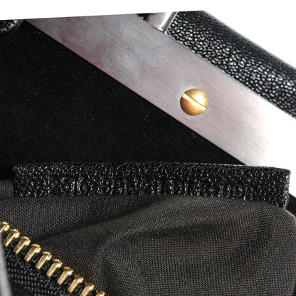 Fendi Goatskin Medium Peekaboo Iconic Satchel Black 9 of 9